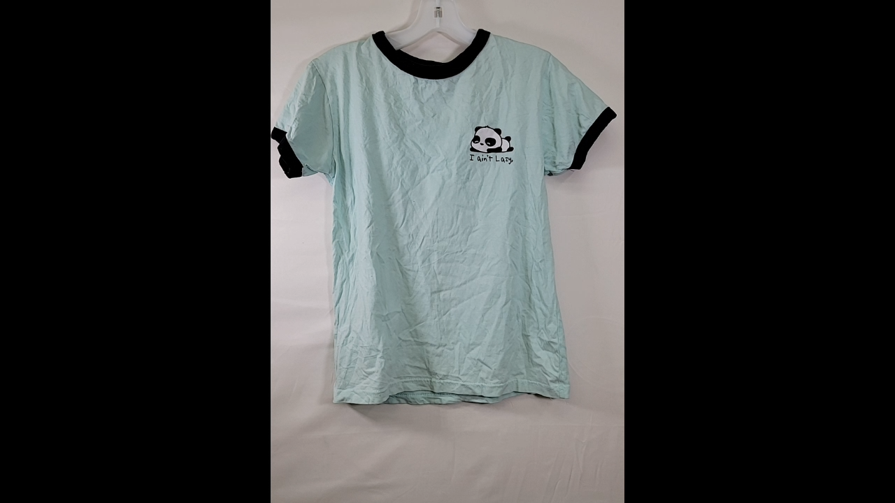 I Ain't Lazy Panda Tee Size S