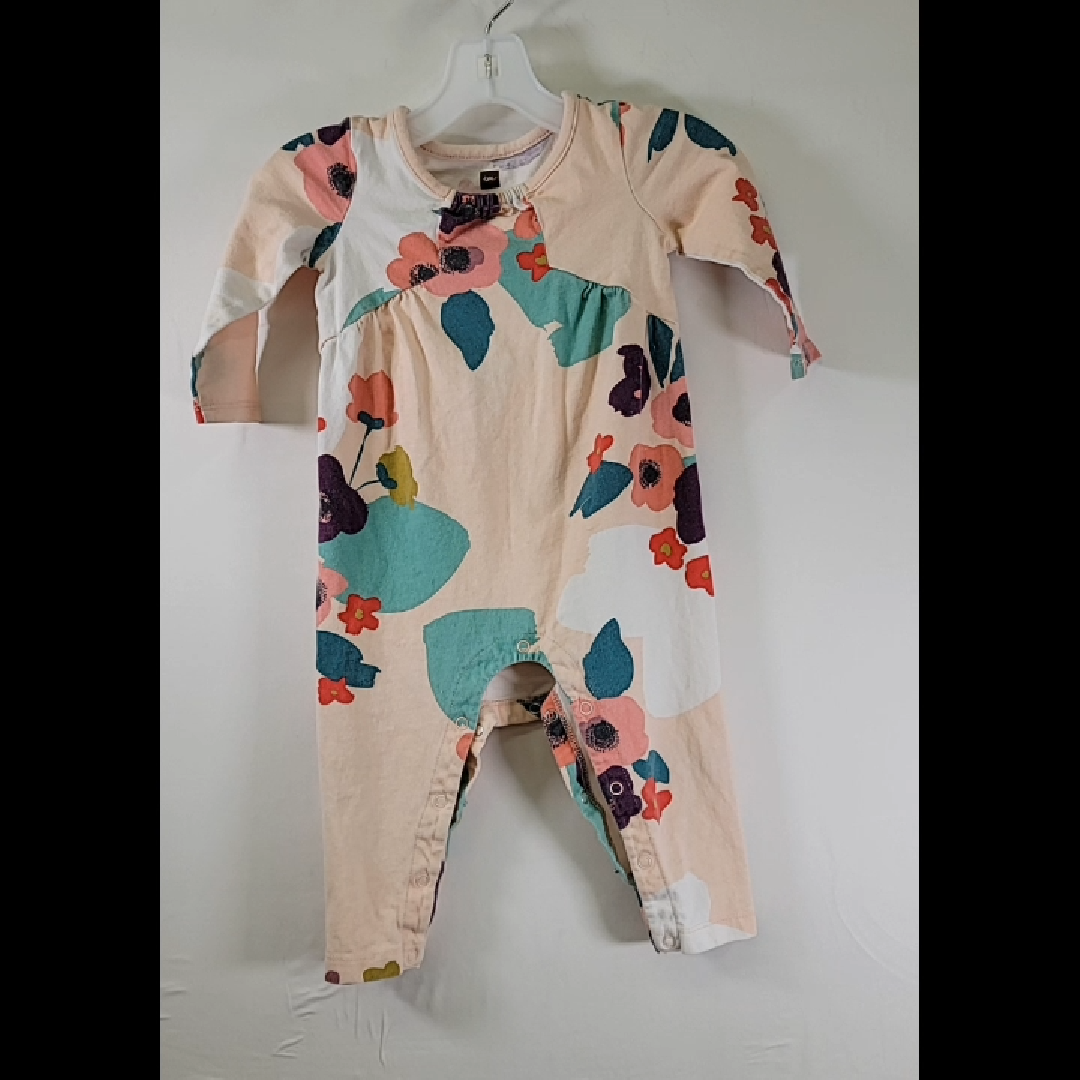 Adorable Floral Print Infant Romper