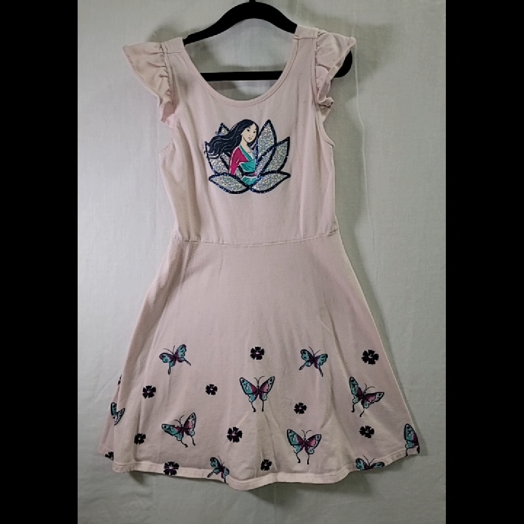 Disney Pink Mulan Dress Size 7 YR