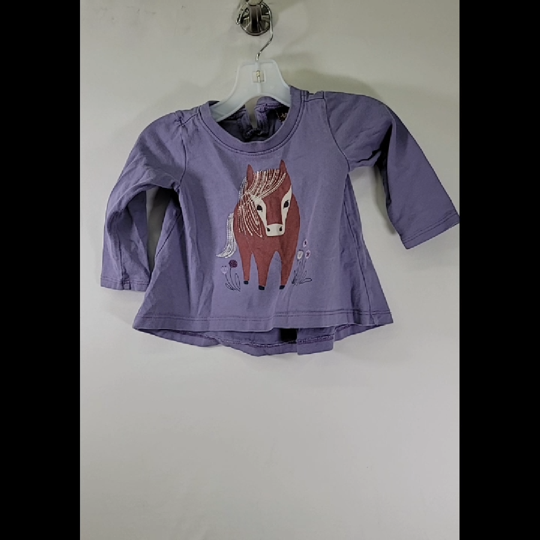 Tea Purple Horse Shirt Size 6-9 MO