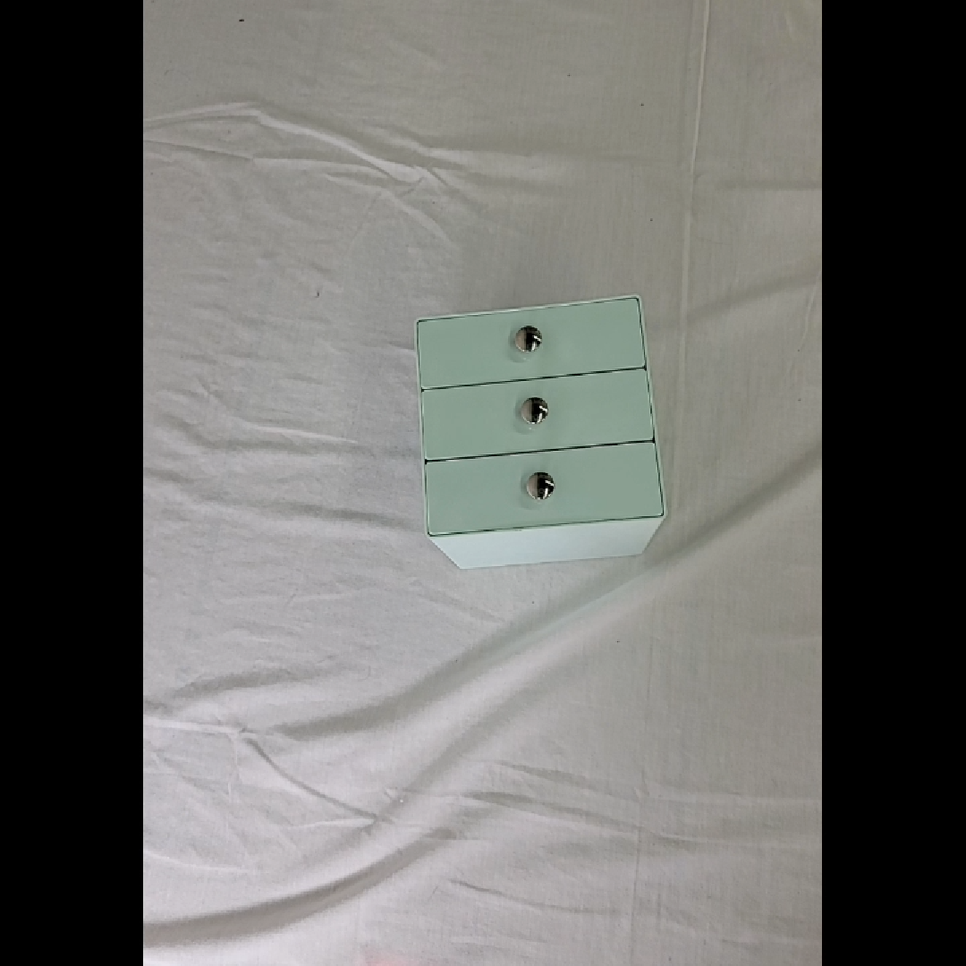 Light Green Three-Drawer Storage Organizer