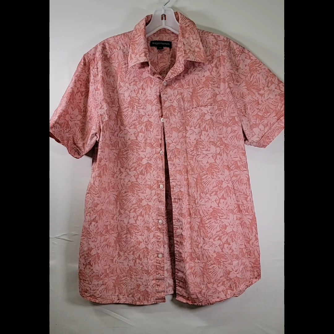 Floral Print Short Sleeve Shirt Size M