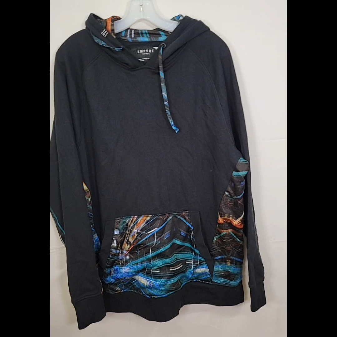 Empyre Graphic Hoodie in Black Size XL