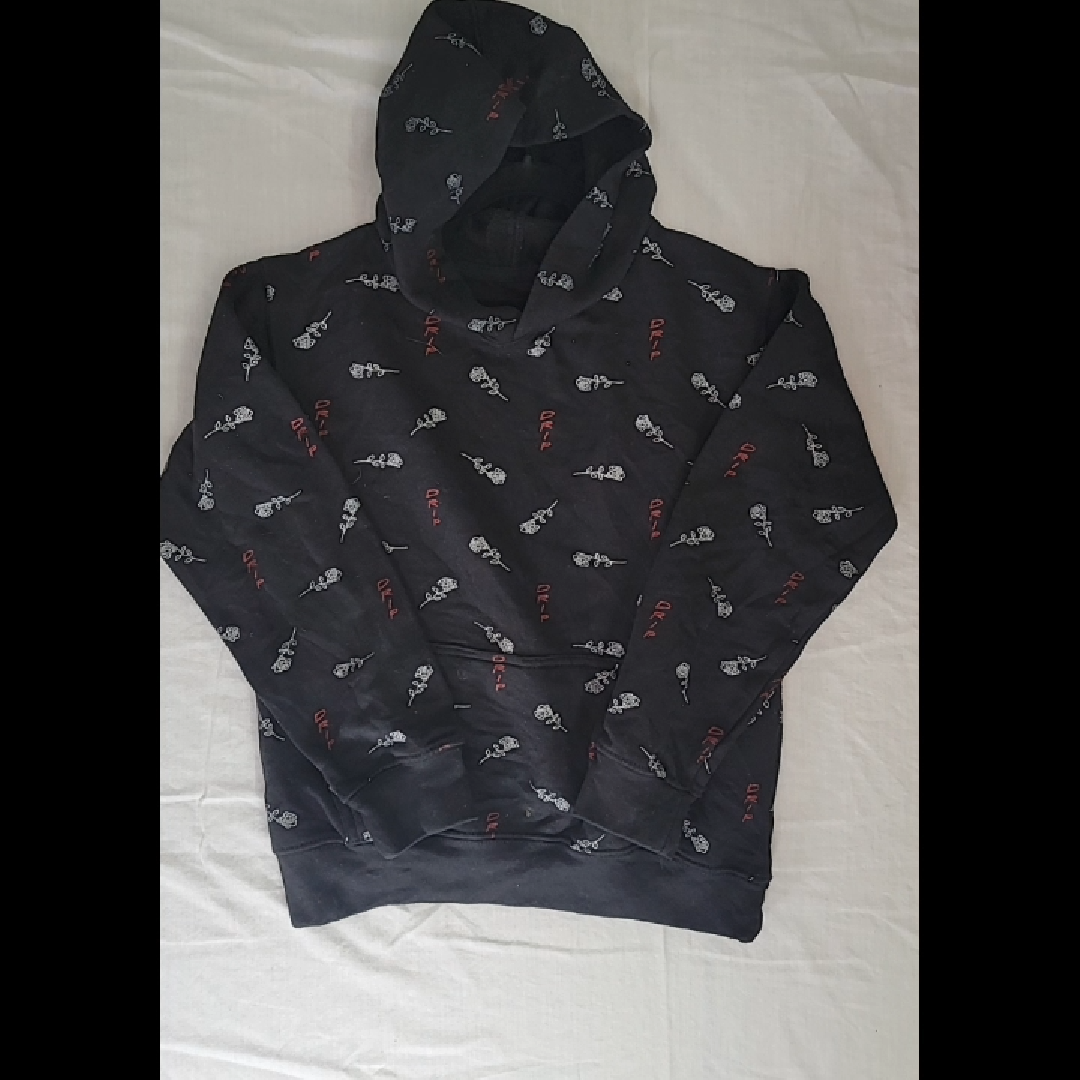 Eight Brand Youth Medium Black Hoodie Size M