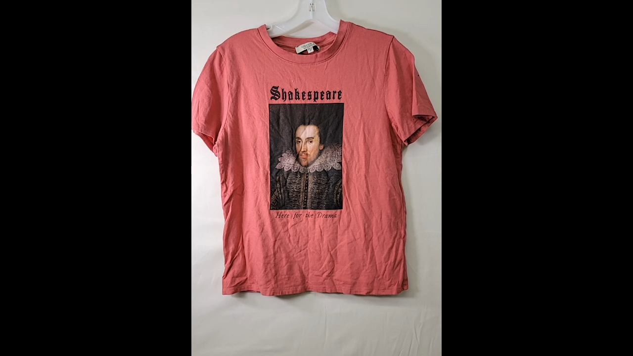 Shakespeare Salmon Tee Size S