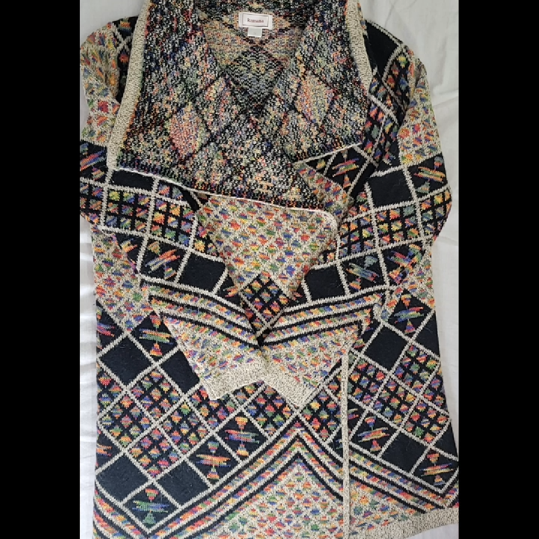 Kamana Women's Multicolor Knit Cardigan Size S