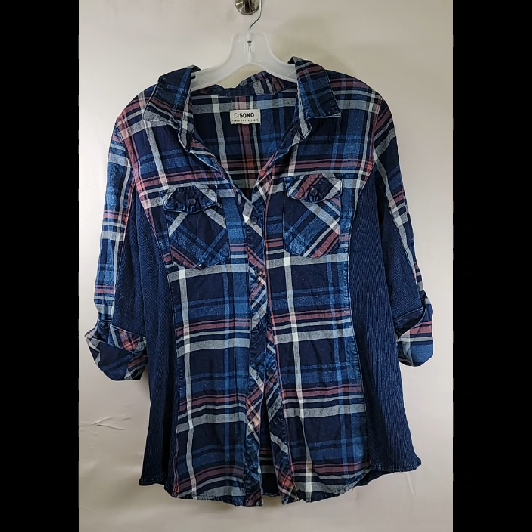 C Sonoma Plaid Button-Up Shirt