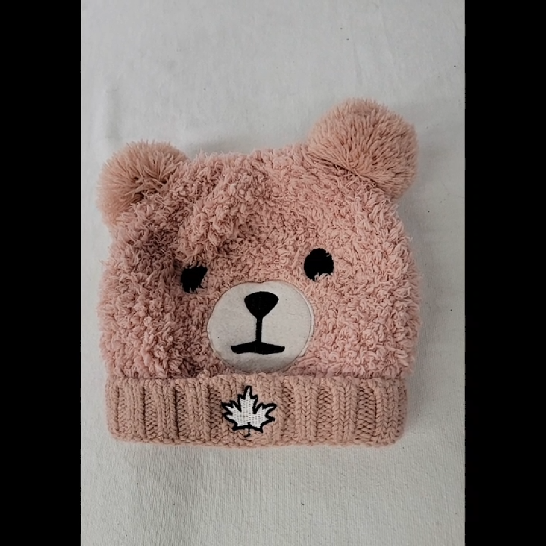 Adorable Pink Bear Hat for Kids