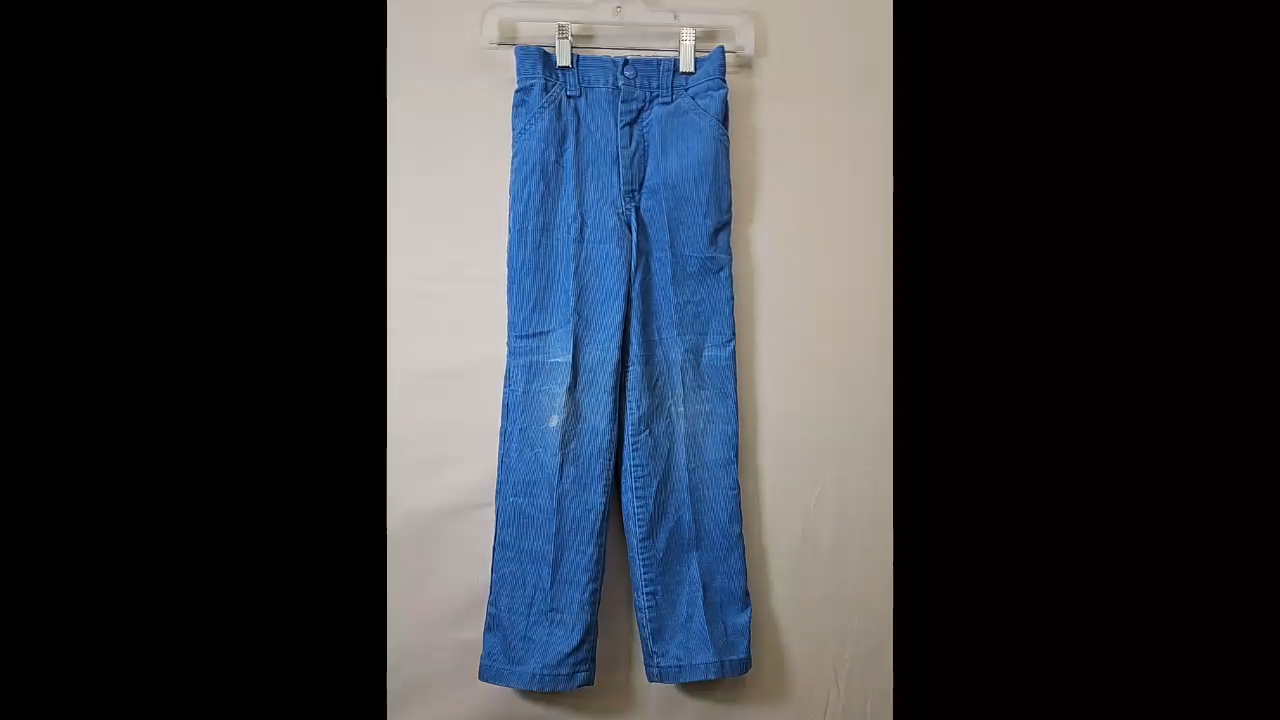 Light Blue Corduroy Pants (Hole Patch) Size S