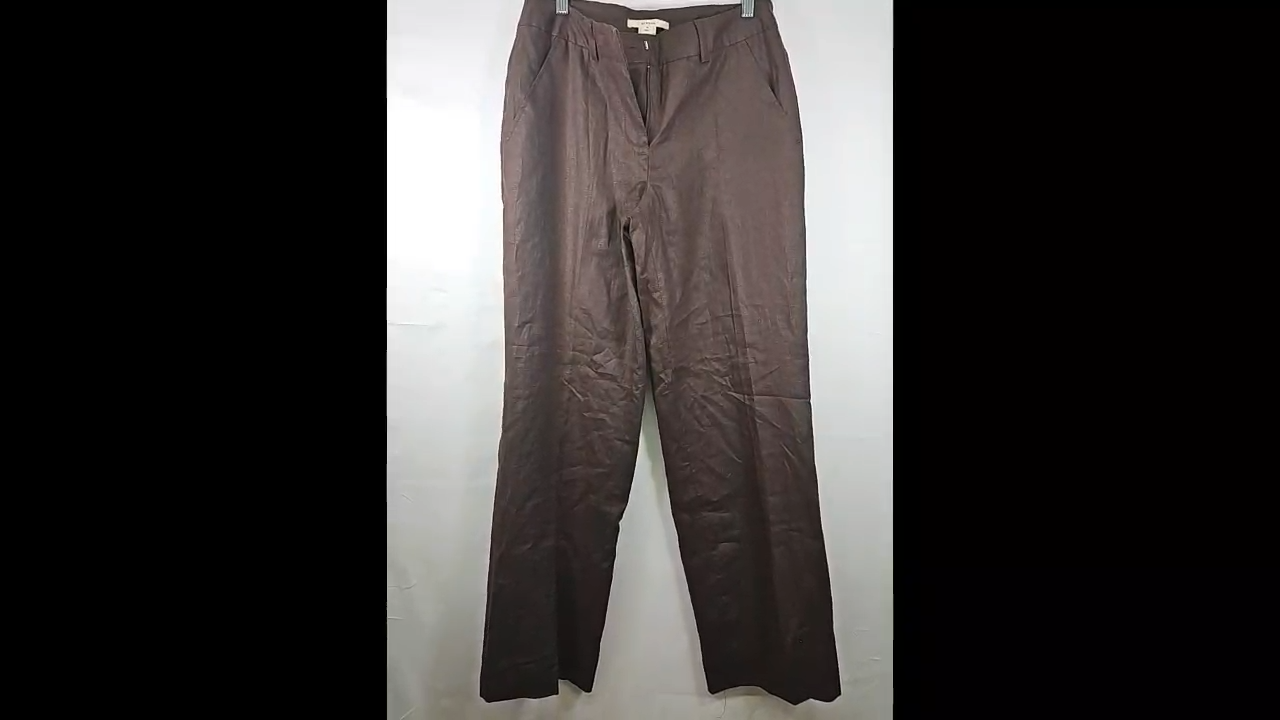 Merona Brown Lined Poly Pants Size 8
