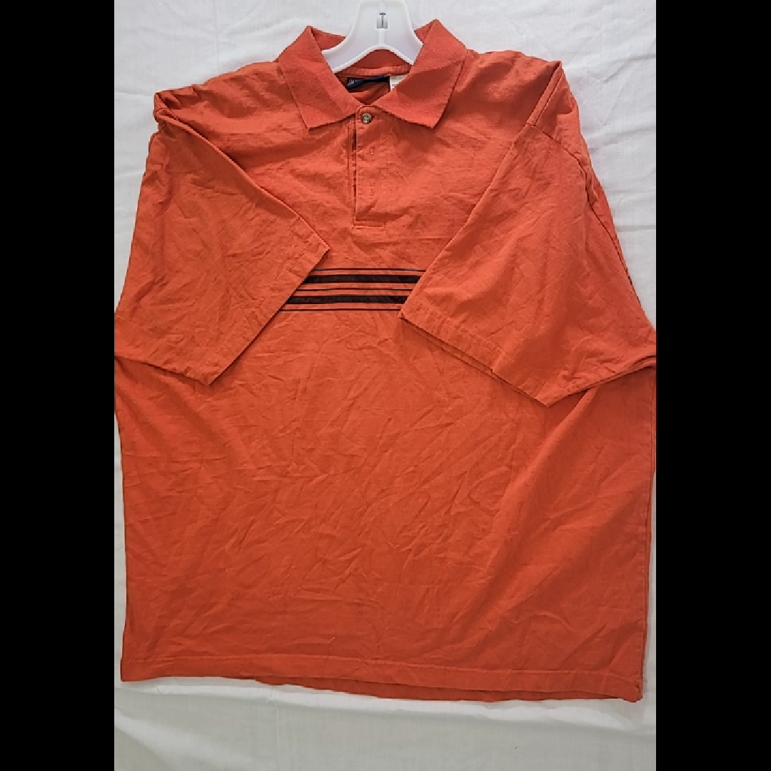 Faded Glory Men's Orange Polo Shirt Size XXL