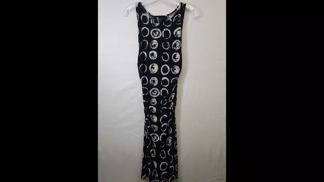 KamaliKulture Black Patterned Dress Size S