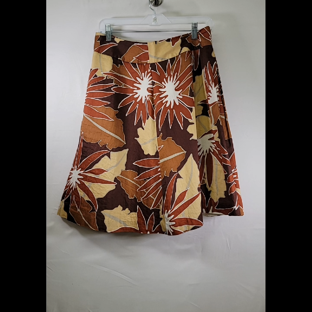 Floral Print A-Line Skirt
