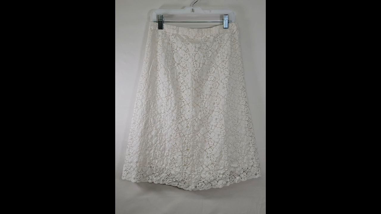 White Lace Skirt Size S