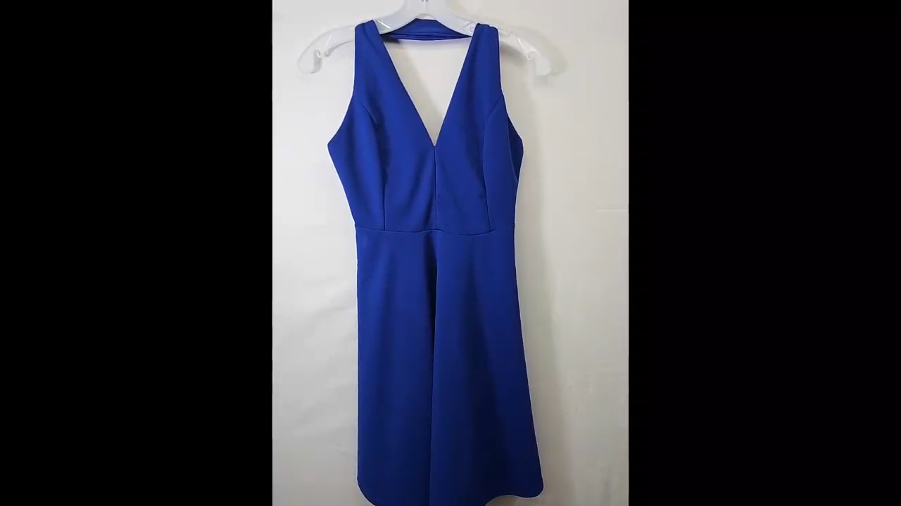 Charlotte Russe Blue Halter Dress Size M