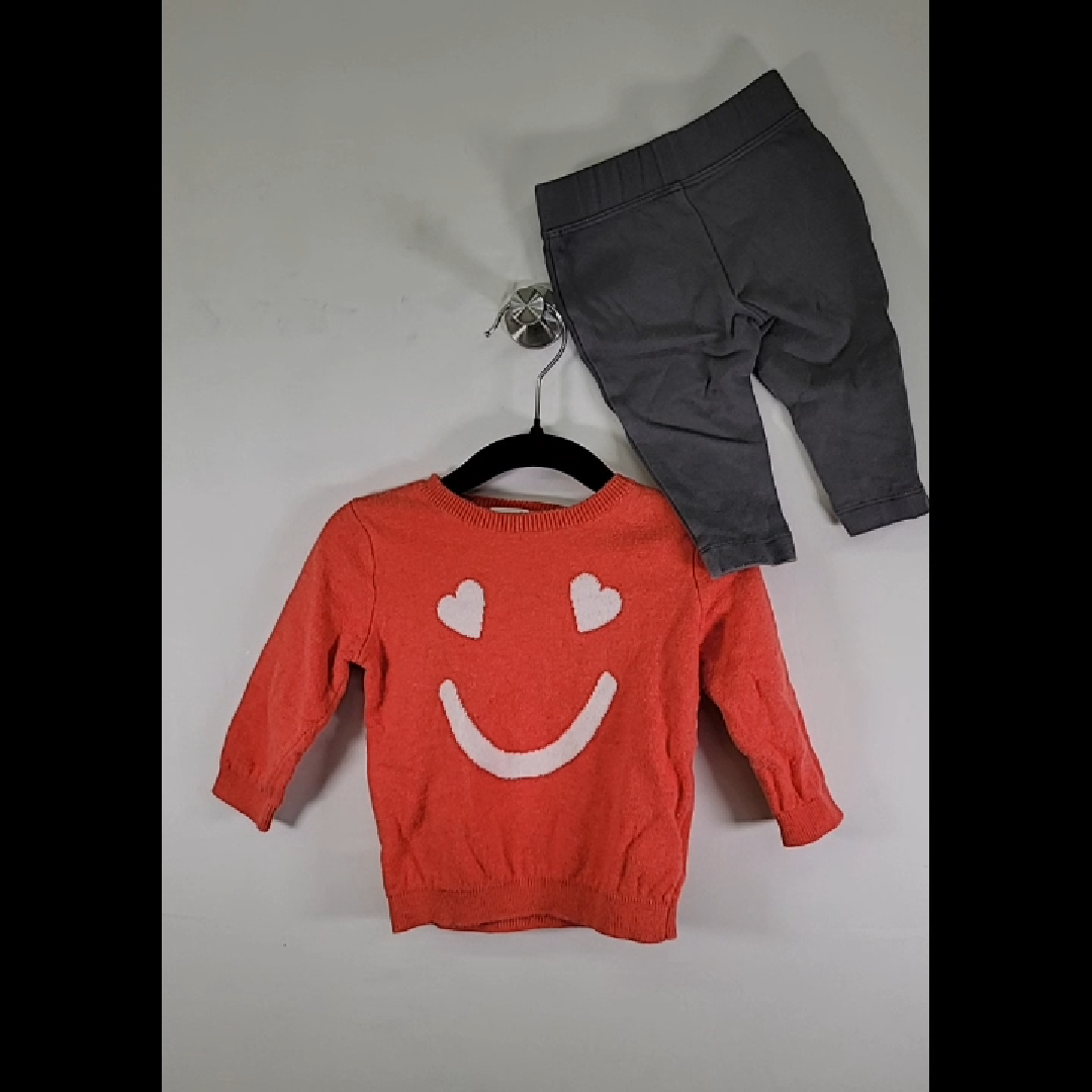 Baby Sweater and Leggings Set / Seed Heritage & Primary Size 3-6 Mo
