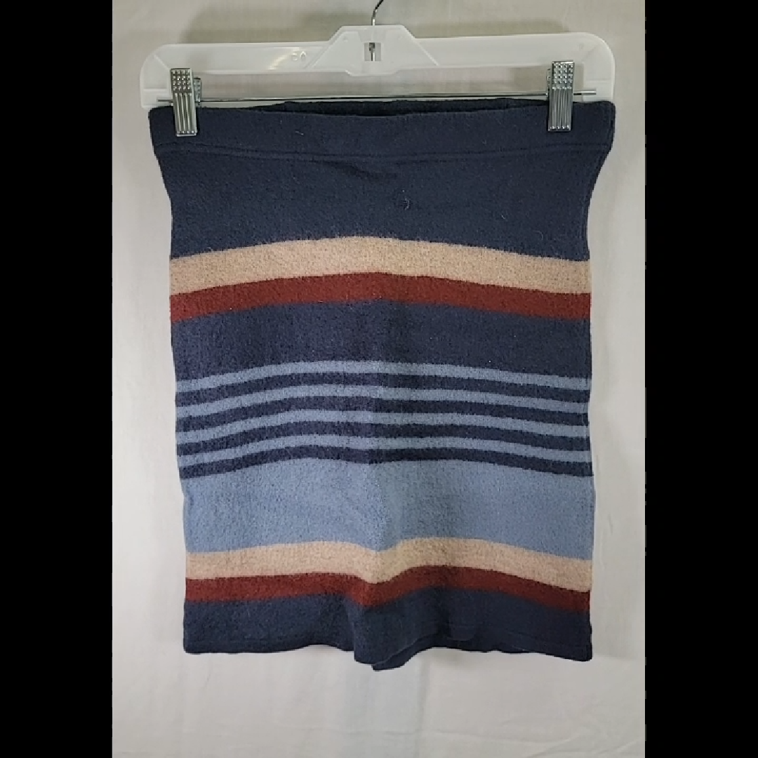 Toad & Co Women's S Multi-color Striped Knit Mini Skirt Merino Wool Size S