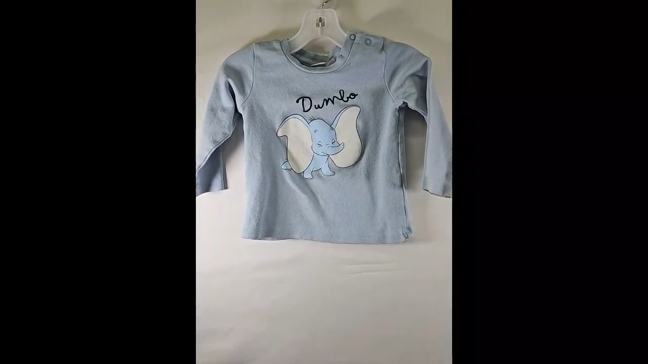 Disney Baby Dumbo Sleeved Shirt Size 9-12 MO