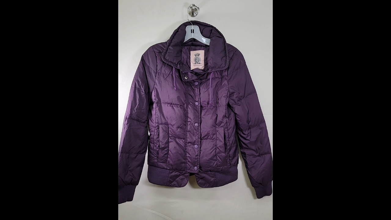 Juicy Couture Purple Down Jacket Size S