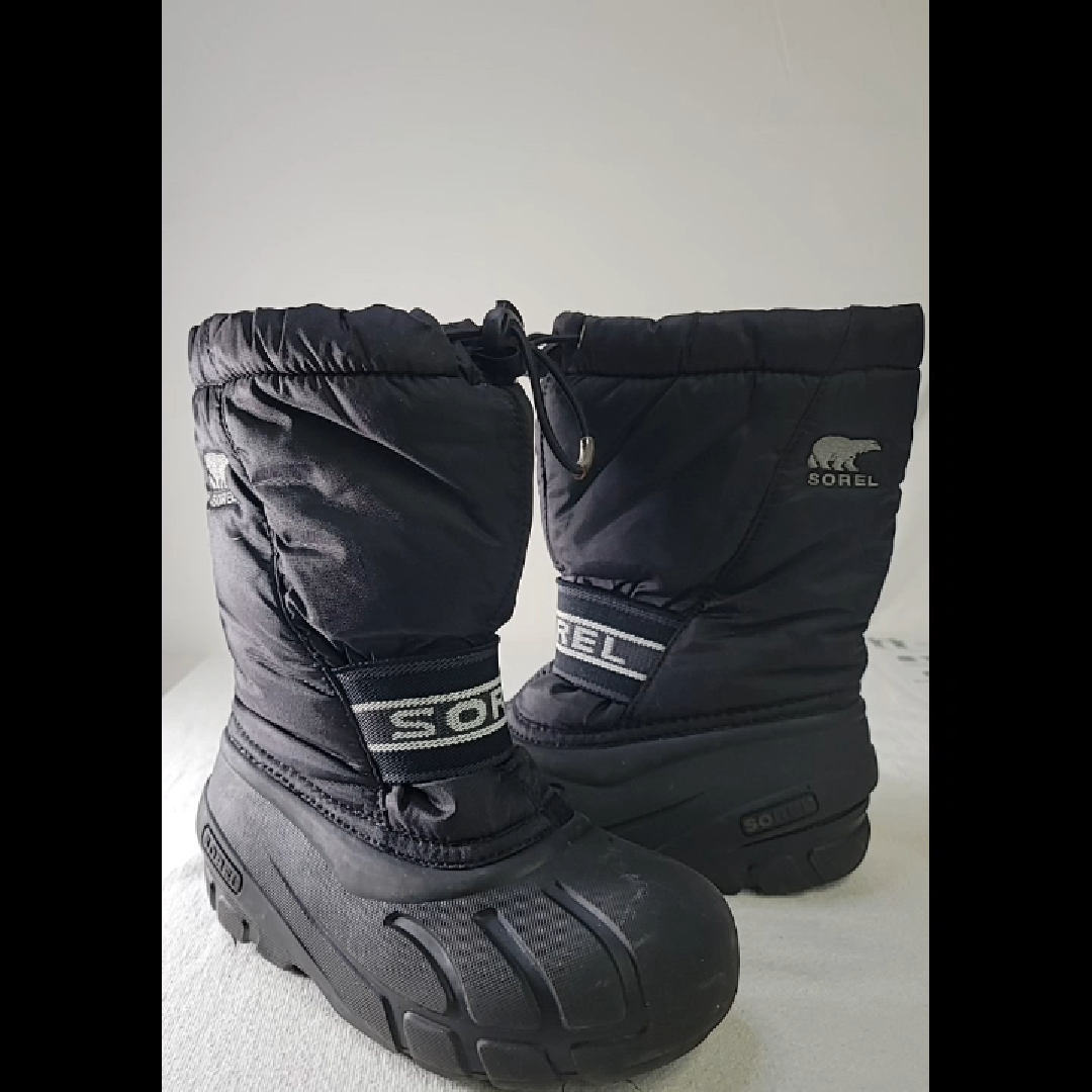 Sorel Kids Black Winter Boots Size 1