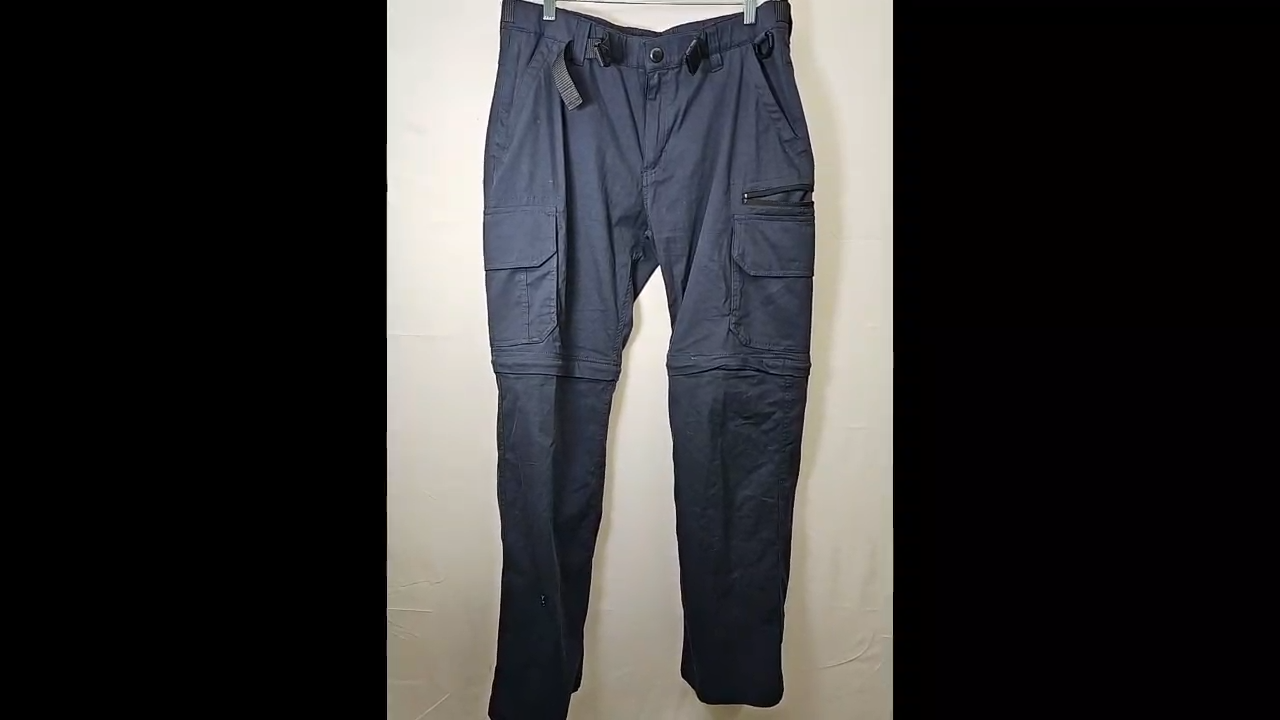 Bc Clothing Men's Blue Convertible Cargo Pants Size Mx32