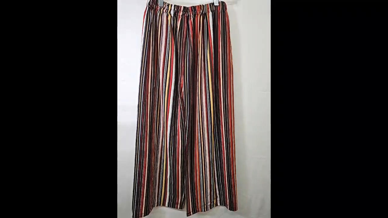 Boho Red Striped Pants Size S