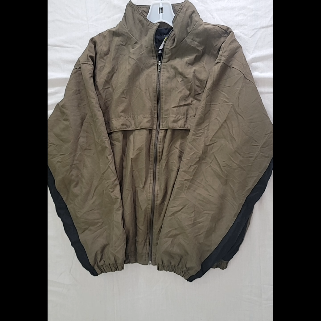 Athletech Men's Lightweight Jacket Olive Green & Black Size L
