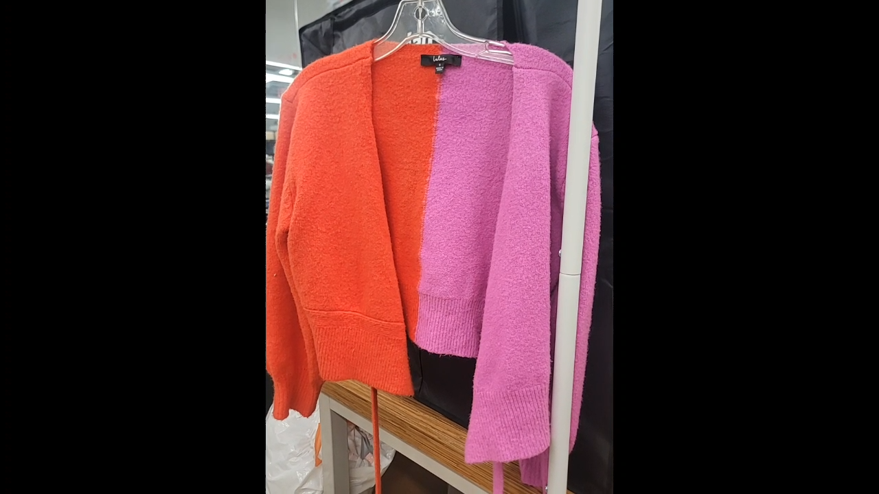 Lala's Cardigan Sweaters for Women Color Block Size S