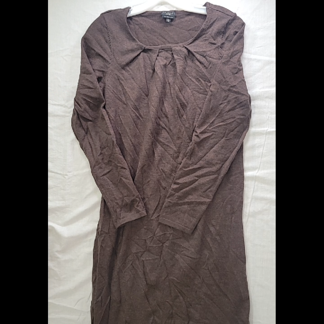 Talbots Brown Pure Italian Merino Wool Dress - Size S