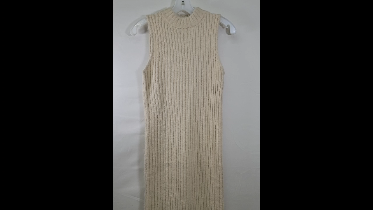 Rib Knit Nylon Dress Size S