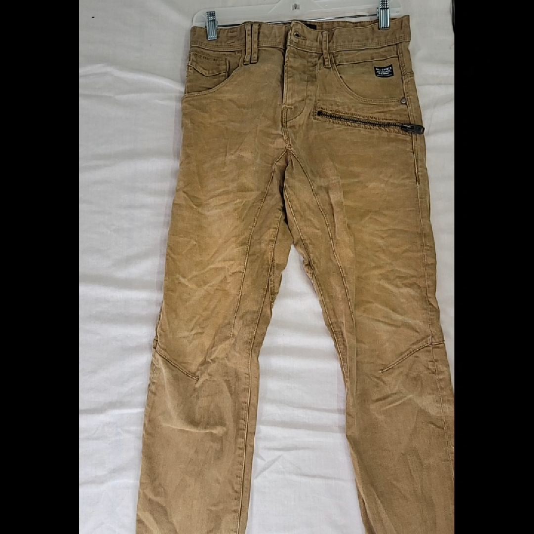 Jack & Jones Anti Fit Stan Mustard Brown Jeans Size 30W x 30L