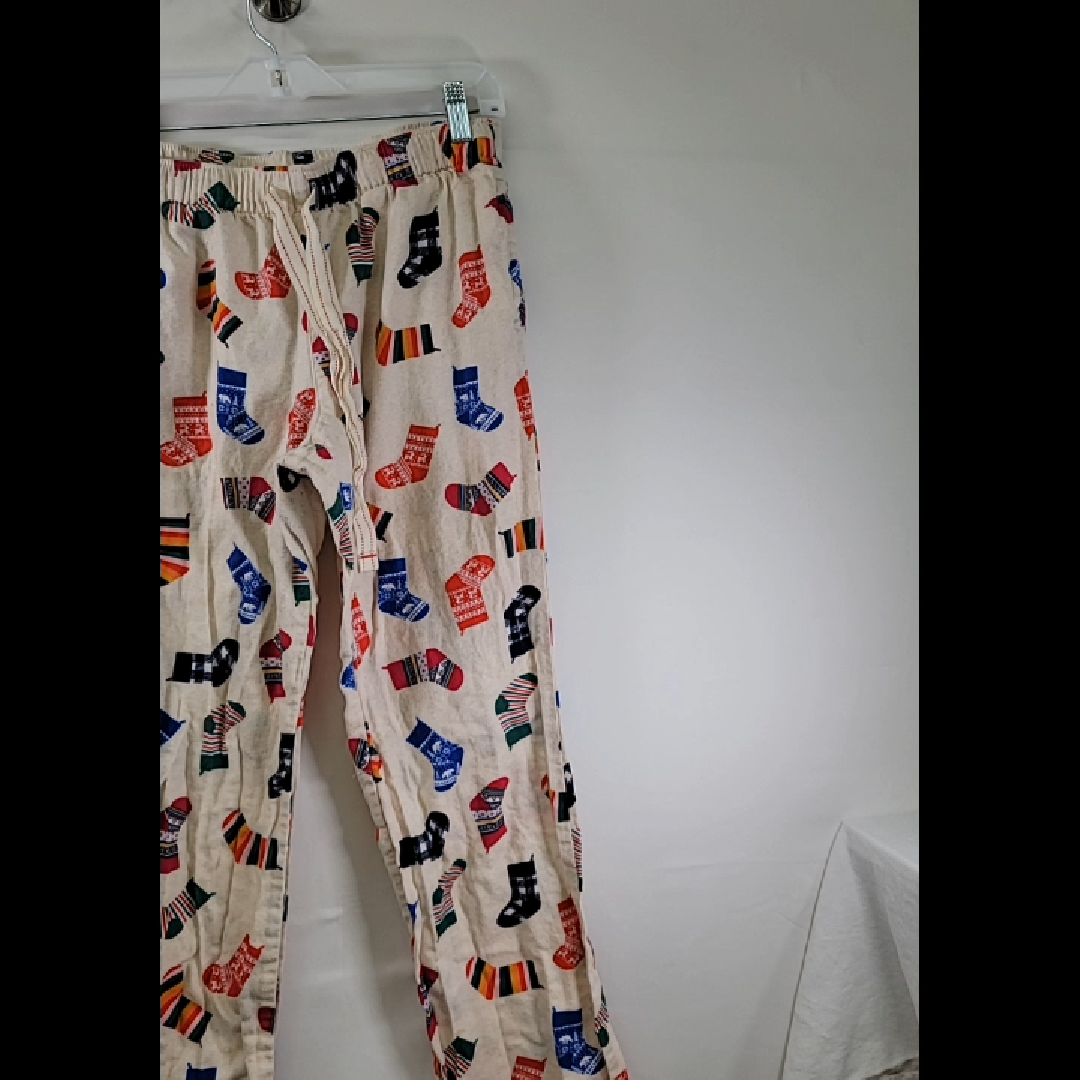 Cozy Multicolored Sock Pattern Pajama Pants