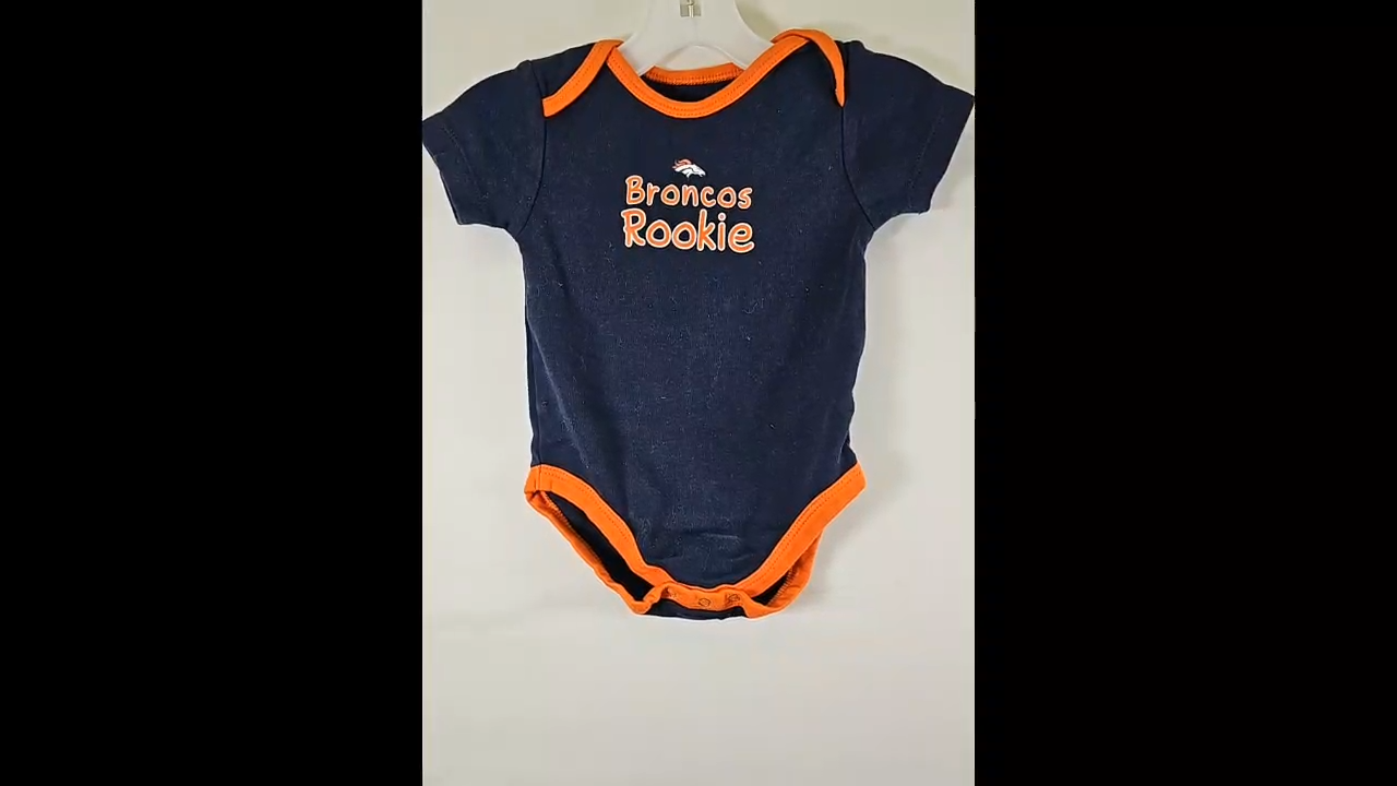 Broncos Baby Onesie Blue