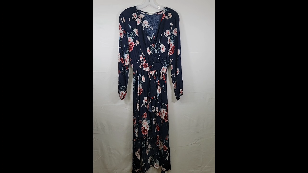 Kormei Floral High Low Dress Size M