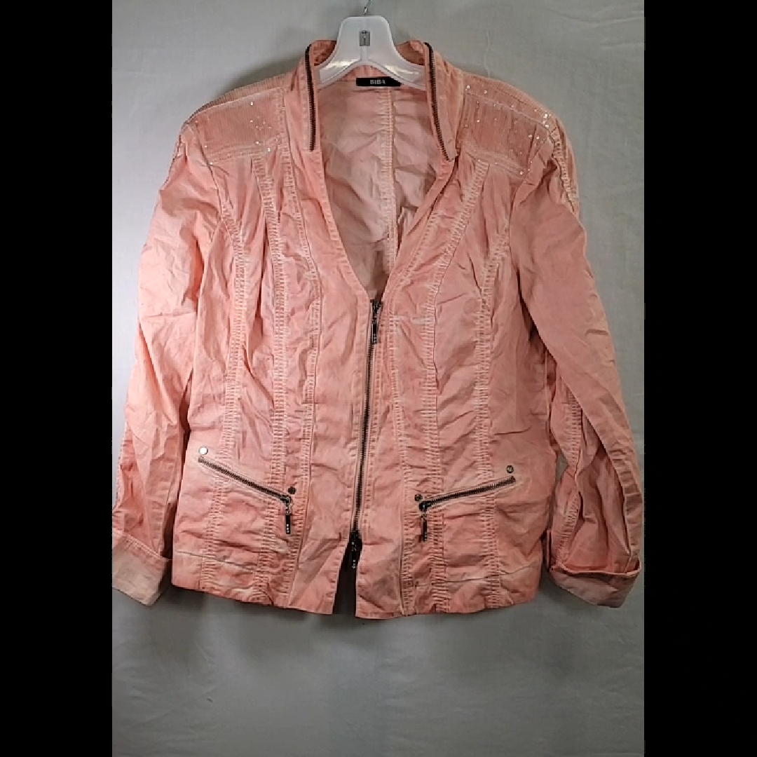Biba Peach Tie-Dye Jacket Size L