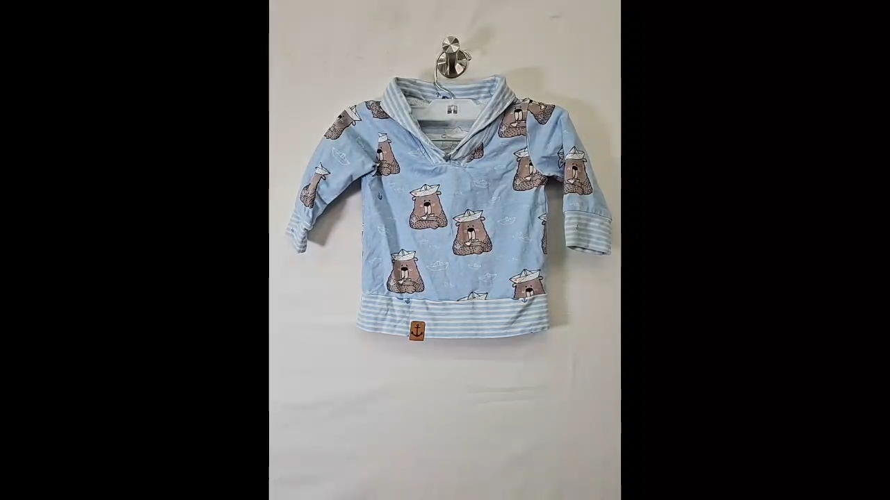 Teddy Bear Sailor Top Size 9-12 MO