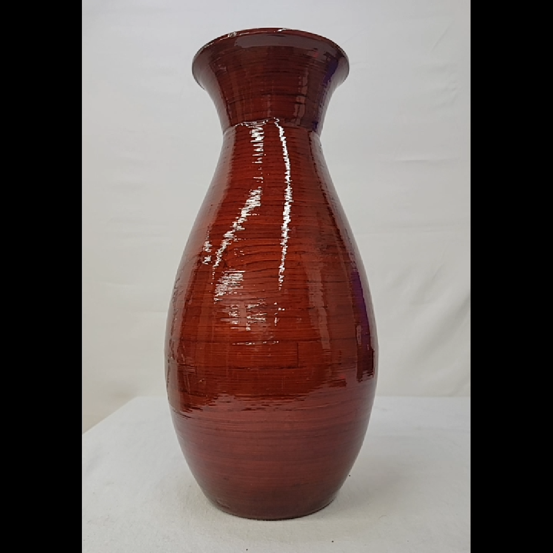 Elegant Red Ceramic Vase