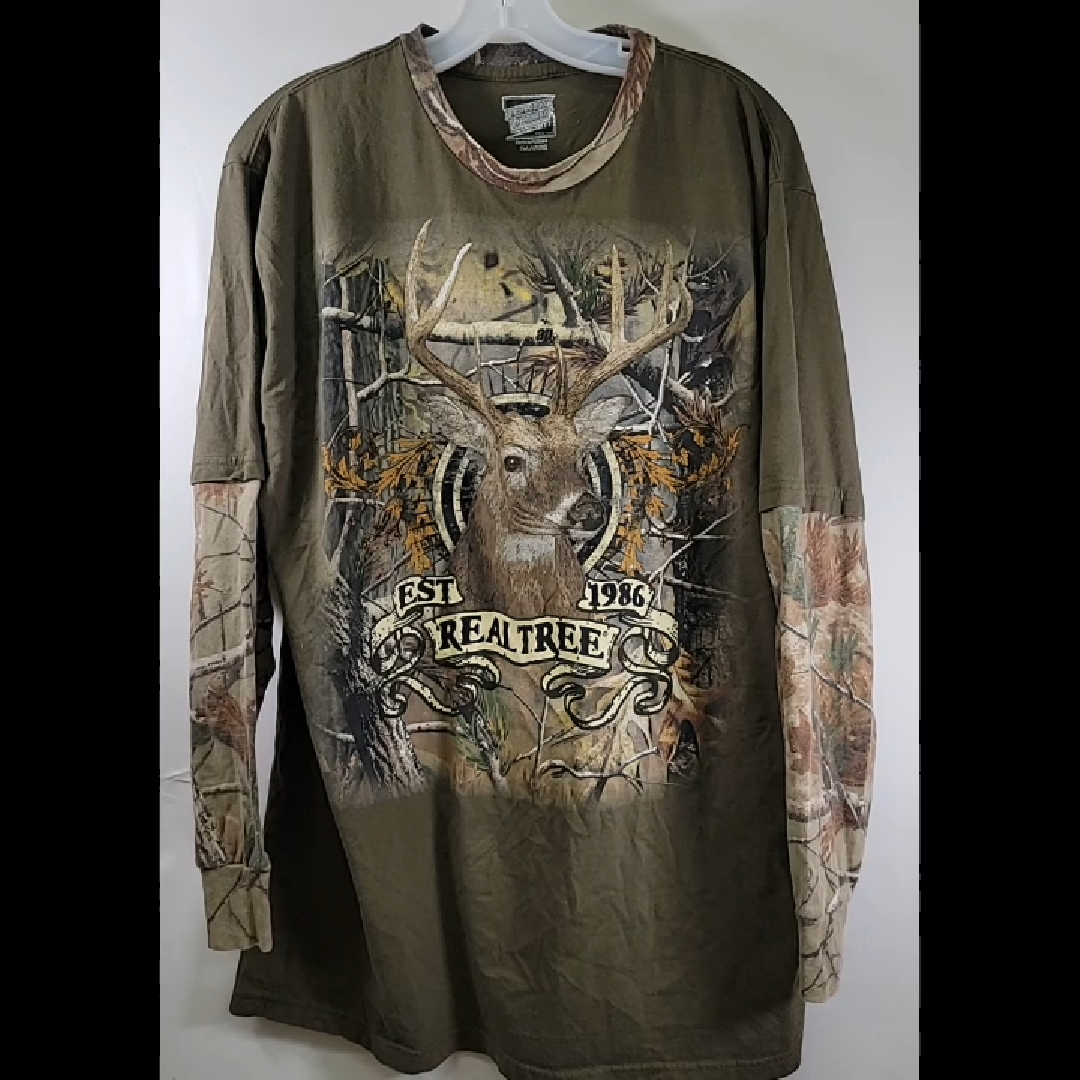 Real Tree Camouflage Long Sleeve T-Shirt