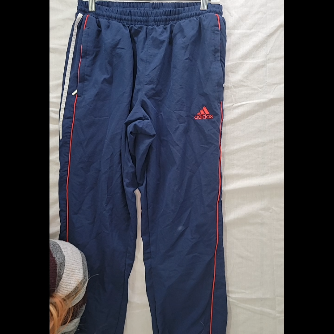 Adidas Men's Navy Blue Athletic Pants - Size M