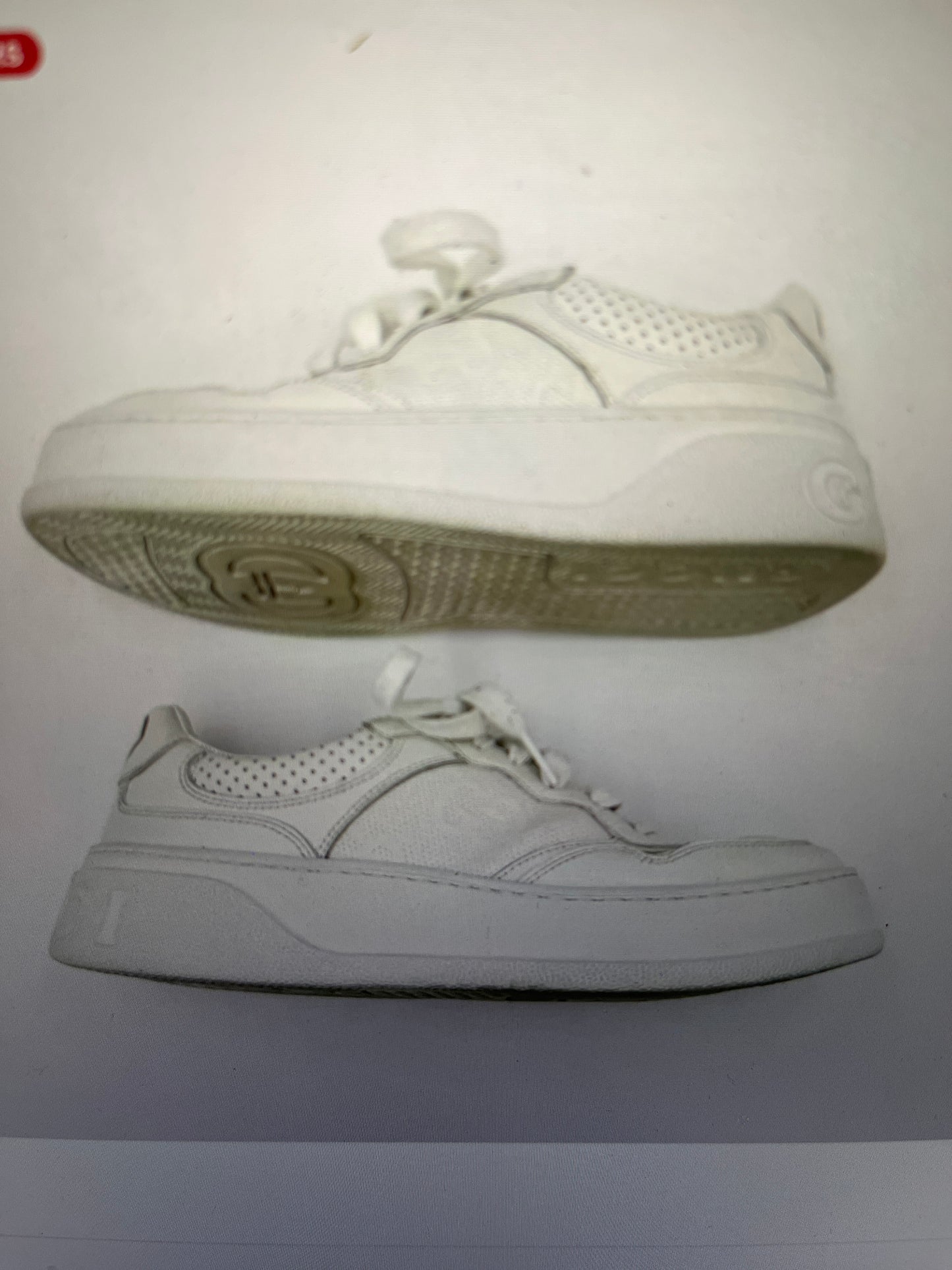 Gucci White Platform Sneakers