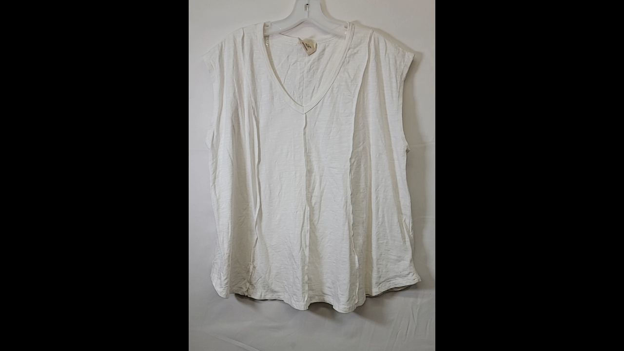 98% Cotton White Blouse Size XL