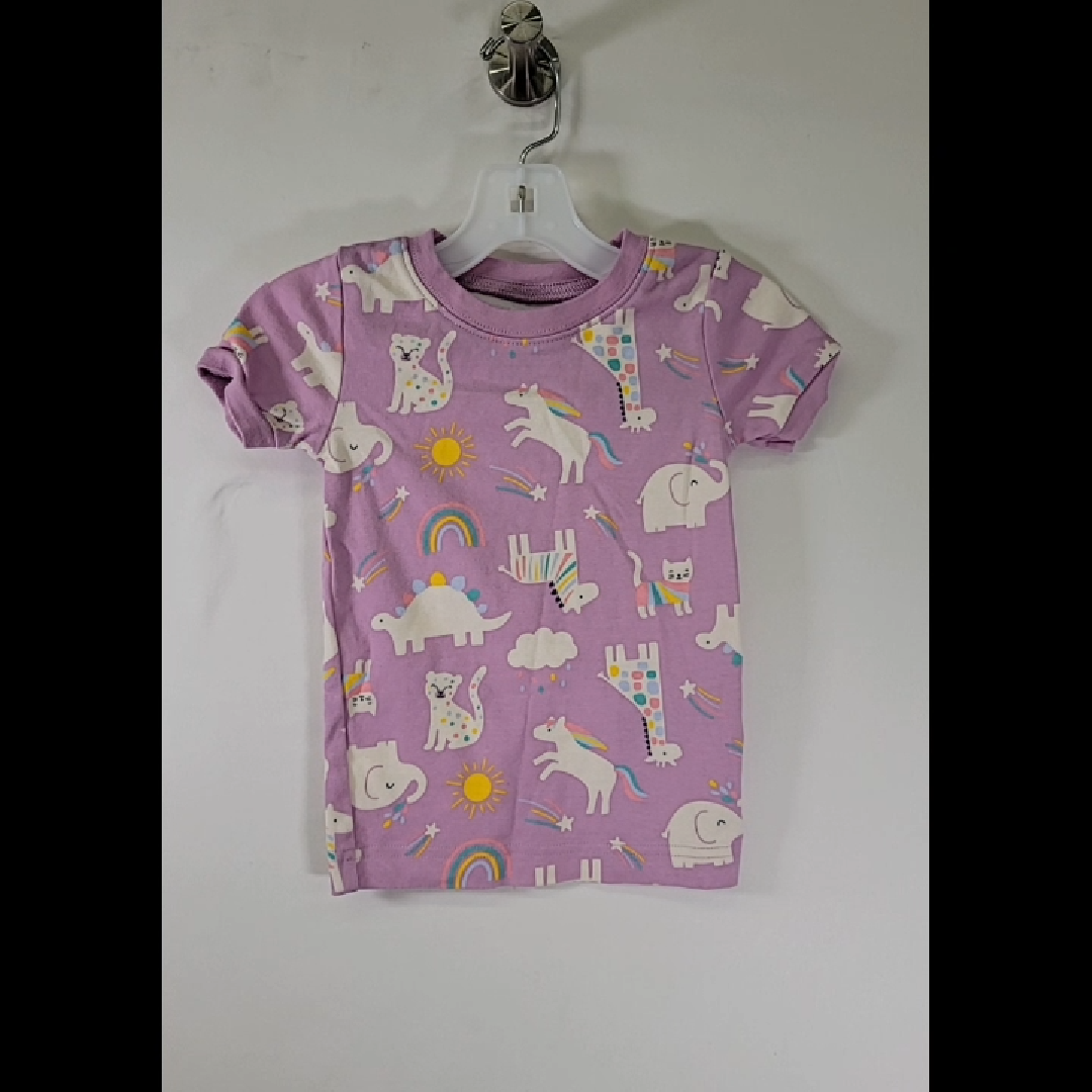 Kids' Purple Unicorn and Dinosaur T-Shirt Size 3T