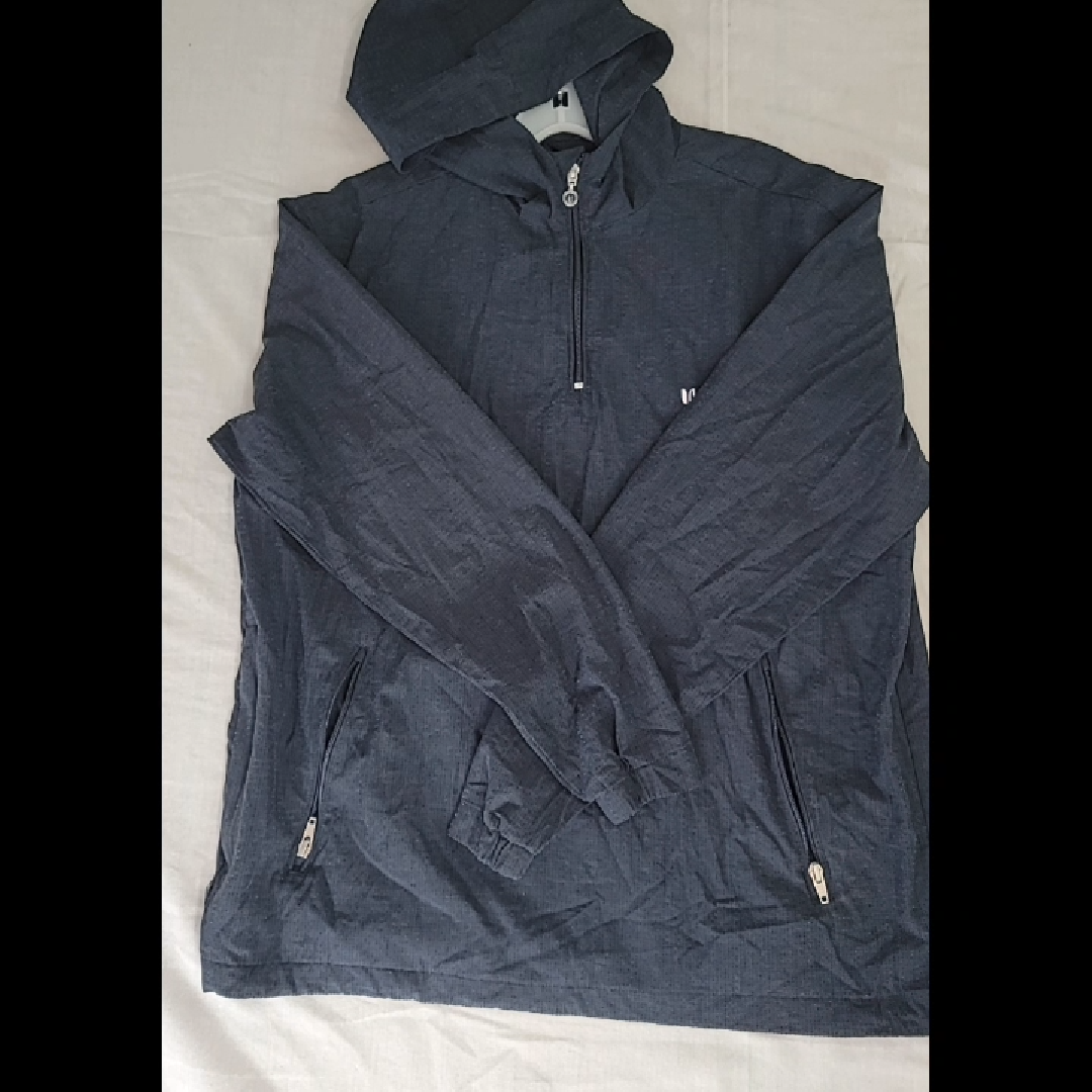 Linksoul Dark Gray 3/4 Zip-Up Hoodie Jacket Size M