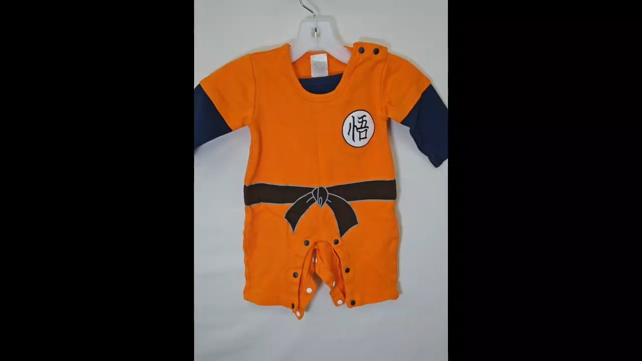 Dragon Ball Z Goku Onesie Size 3-6 MO