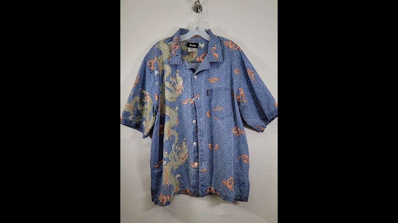Bruzer Vintage Dragon Men's Shirt Size L