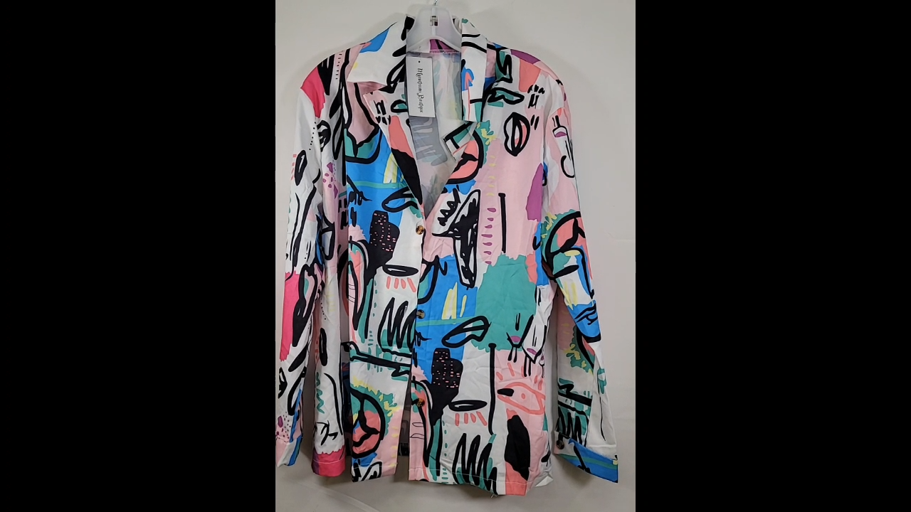 Women's Long Sleeve Paint Brush Design Long Sleeve Size L - NWT