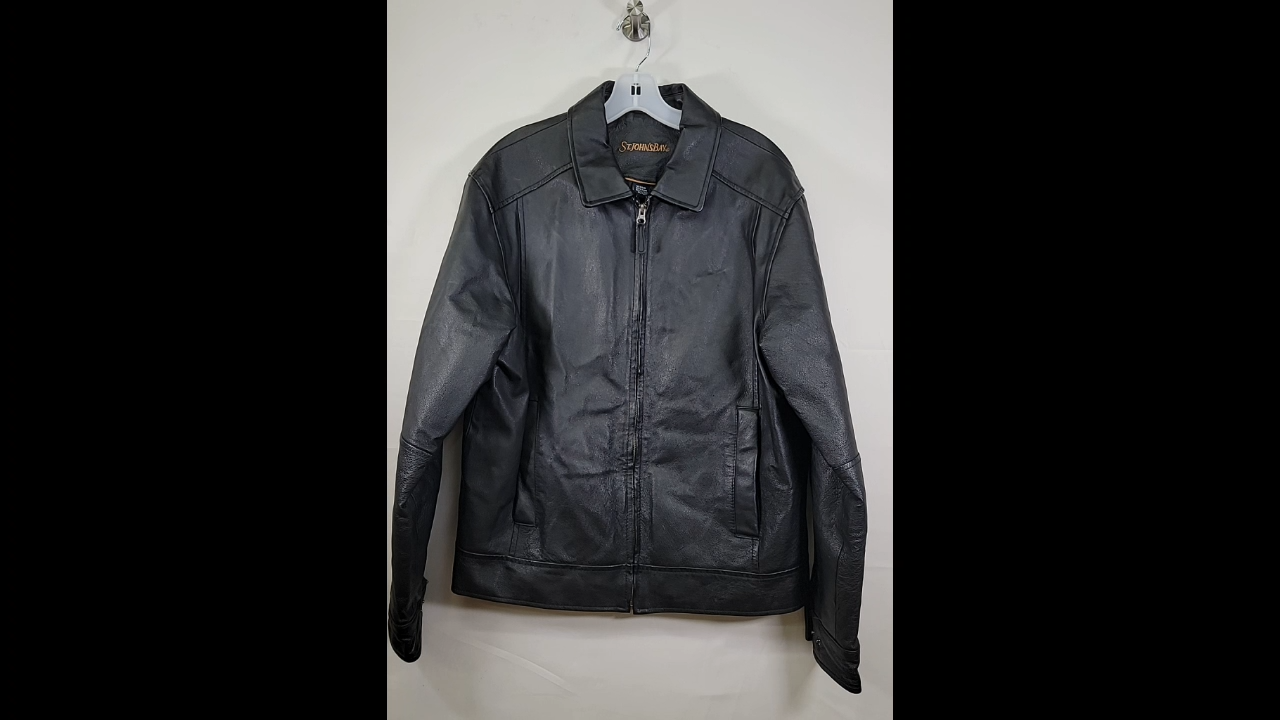 St. John's Bay Men's 100% Leather Jacket Size M