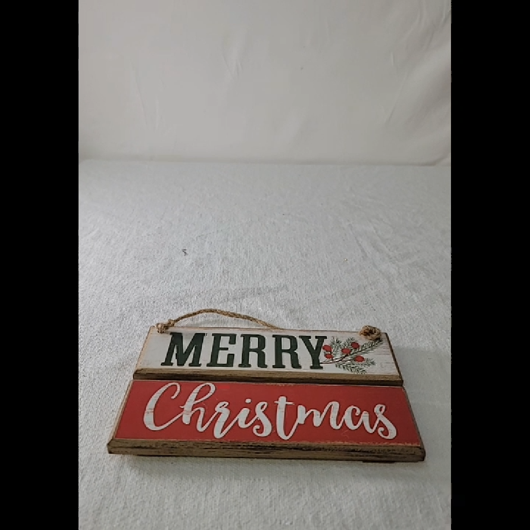 Merry Christmas Wooden Sign