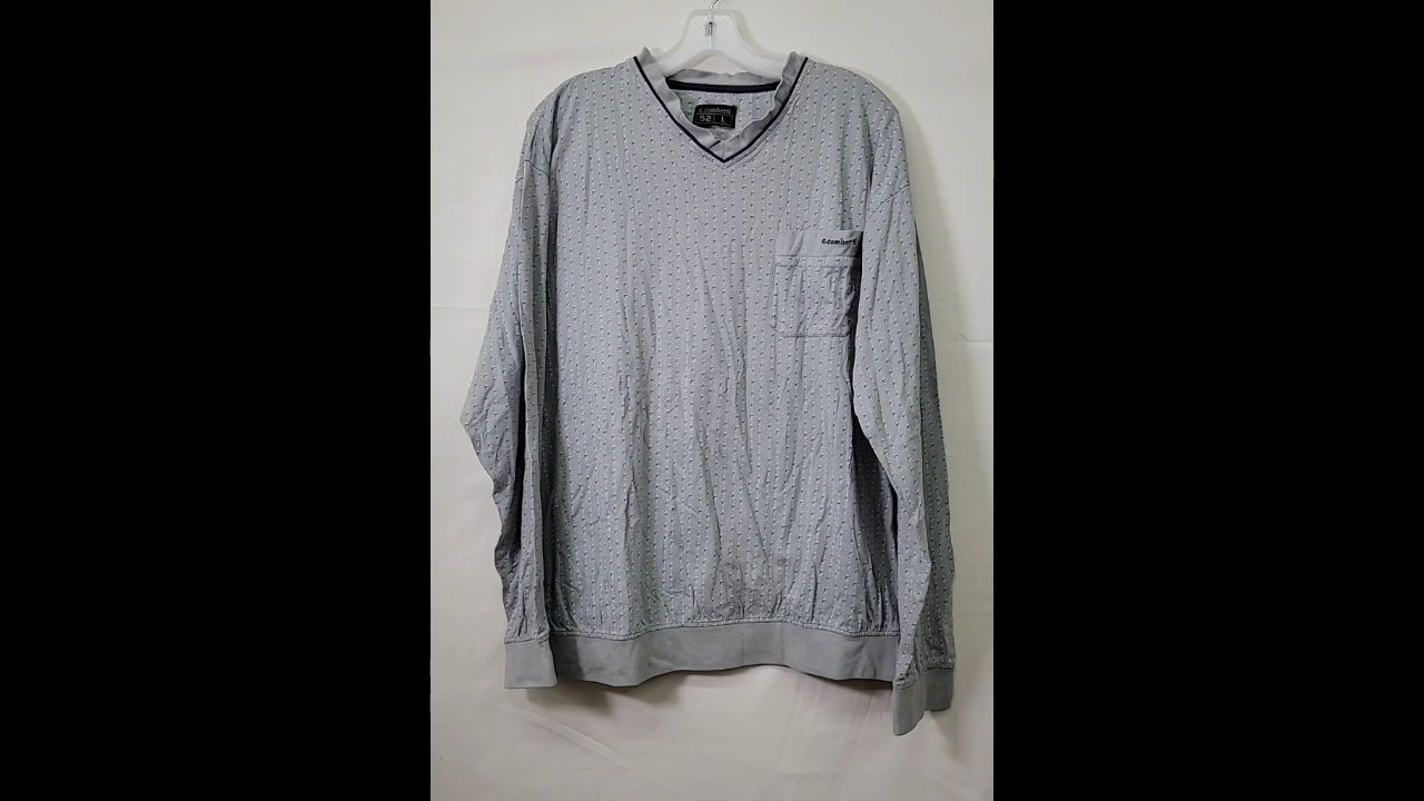 C. Comberti Patterned Long Sleeved Size L