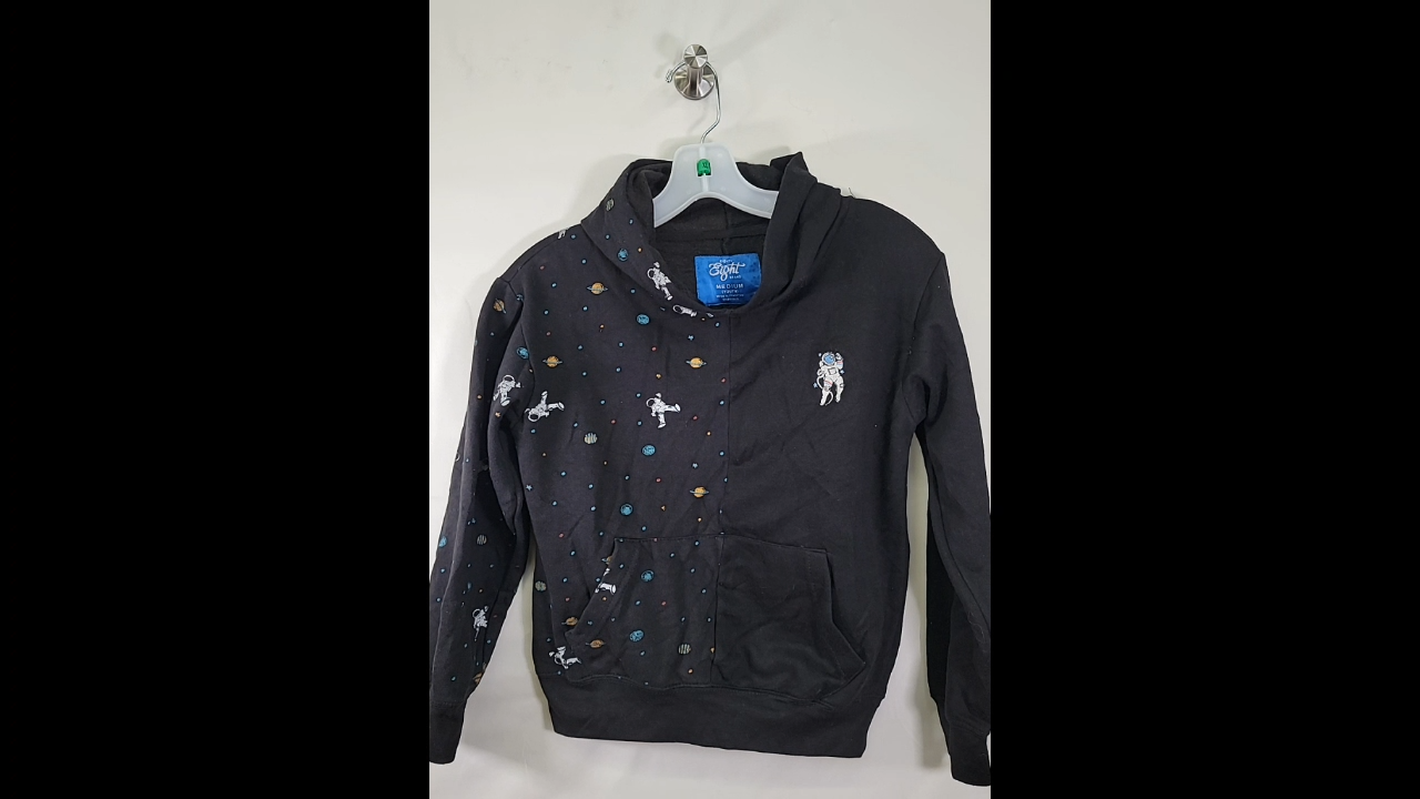 Eighty Eight Brand NASA Sweatshirt Hoodie Black Size Kids M